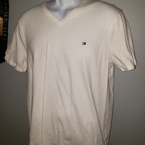 White Tommy Hilfiger Flag Tee
